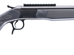 CVA CR4442 Scout  45-70 Gov 1rd 22" Blued Threaded Barrel, Blued Picatinny Rail Receiver, Stealth Gray Fixed Synthetic Stock