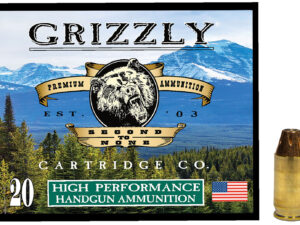 Grizzly Ammo GC380A2   380ACP 90gr Jacketed Hollow Point 20 Per Box/10 Case