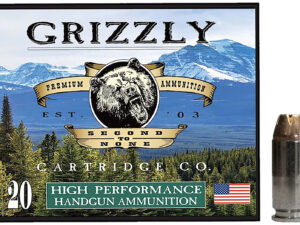 Grizzly Ammo GC4SW4   40S&W 180gr Jacketed Hollow Point 20 Per Box/10 Case