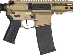 CMMG 30AF20ACT Banshee Mk4 300 Blackout 30+1 8" Black Nitride Threaded Barrel, M-LOK Handguard, Coyote Tan Cerakote Aluminum Receiver w/Picatinny Rail, Black Polymer CMMG RipBrace, CMMG Zeroed Grip