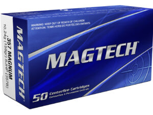 Magtech 357B Range/Training  357Mag 158gr Semi Jacketed Hollow Point 50 Per Box/20 Case
