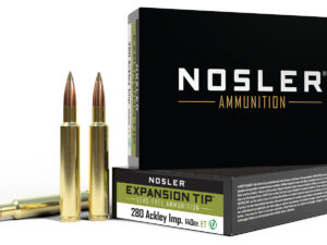 Nosler 40067 E-Tip  280Ackley Improved 140gr E Tip Lead Free 20 Per Box/10 Case