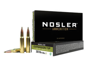 Nosler 40035 E-Tip  308Win 168gr E Tip Lead Free 20 Per Box/10 Case