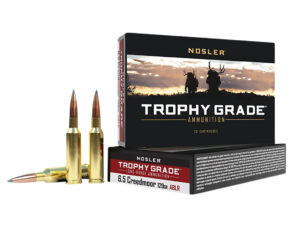 Nosler 60091 Trophy Grade Long-Range 6.5Creedmoor 129gr Nosler Spitzer AccuBond Long Range 20 Per Box/10 Case