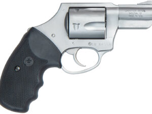 Charter Arms 73521 Mag Pug  357 Mag, 5 Shot 2.20" Matte Stainless Steel Barrel, Cylinder & Frame w/Black Finger Grooved Rubber Grip