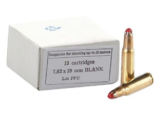 PPU PPB739 Blank Ammo  7.62x39mm 15 Per Box/96 Case