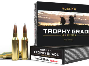 Nosler 60045 Trophy Grade  7mmRemSA UltraMag 160gr Nosler Spitzer Partition 20 Per Box/10 Case