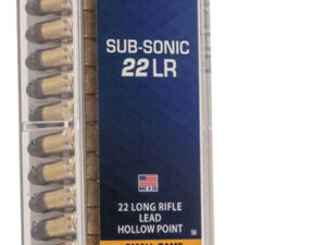 CCI 0056 Subsonic Small Game 22LR 40gr Lead Hollow Point 100 Per Box/50 Case