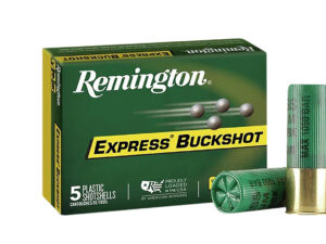 Remington Ammunition 20640 Express Buckshot 12Gauge 3" 4Buck Shot 5 Per Box/ 50 Case