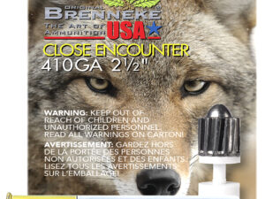 Brenneke SL4102CE Close Encounter Home Defense 410Gauge 2.50" 1/4oz Sabot Slug Shot 5 Per Box/90 Case