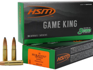 HSM 300BLK3N Game King  300 Blackout 125 gr Pro Hunter 20 Per Box/ 25 Case