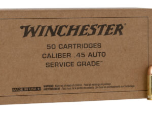 Winchester Ammo SG45W USA Service Grade 45ACP 230gr Full Metal Jacket 50 Per Box/10 Case