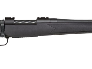 Mossberg 27892 Patriot  Full Size 30-06 Springfield 5+1 22" Matte Blued Fluted Barrel, Drilled & Tapped Matte Blued Stainless Steel Receiver, Black Fixed Synthetic Stock, Right Hand