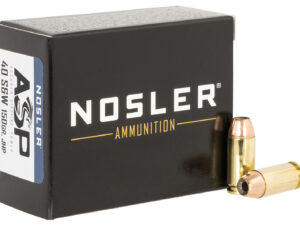 Nosler 51283 Assured Stopping Power Handgun 40S&W 150gr Jacketed Hollow Point 20 Per Box/20 Case
