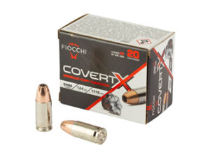 FIOCCHI COVERTX 9MM 124GR JHP 20/200