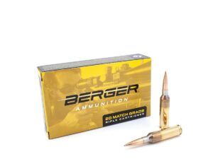Berger 6mm Creedmoor 105gr Hybrid Target Match Grade Ammunition 20/rd