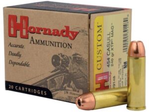 Hornady Custom Handgun Ammunition .454 Casull 240 gr XTP-Mag 1900 fps 20/ct