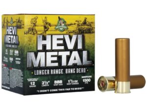HEVI-Shot HEVI-Metal Longer Range Shotshell 12ga 3.5" 1-1/2 oz 1500 fps #BBB 25/ct