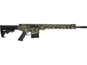 GLFA AR10 Rifle .308 Win 10rd Magazine 18" Barrel Pursuit Green Camo Cerakote