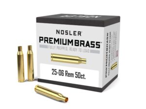Nosler Unprimed Brass Rifle Cartridge Cases .25-06 Rem 50/ct
