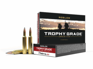 Nosler Accubond Long Range Trophy Grade Rifle Ammunition 27 Nosler 165 gr PT 3158 fps 20/ct