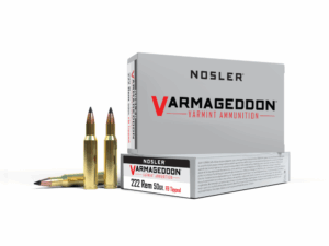 Nosler Varmageddon Rifle Ammunition .222 Rem 50gr VG FBT 3150 fps 20/ct