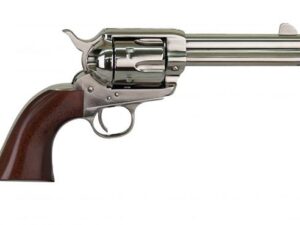 Cimarron Firearms Pistolero Nickel Handgun .22 LR 10rd Capacity 4.75" Barrel Wood Grips