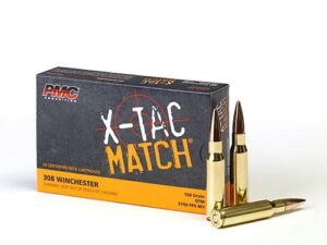 PMC X-TAC MATCH Rifle Ammunition .308 Win 168 gr OTM 2700 fps - 20/box