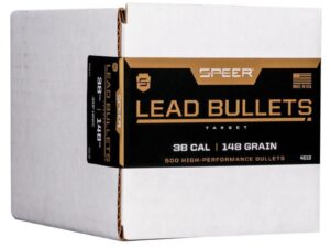 Speer Lead Handgun Bullets .38/.357 Mag .358" 148 gr LHBWC 500/ct