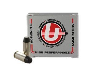 Underwood Ammo Hard Cast Flat Nose Handgun Ammunition 10mm Auto 200gr FN 1250 fps 20/ct