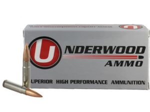 Underwood Ammo Match Hollow Point Boat Tail Rifle Ammunition 300 Blackout 220gr HPBT 1030 fps 20/ct