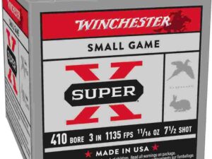 Winchester Super-X High-Brass Shotshells .410 ga 3" 11/16 oz 11353 fps #7.5 25/ct