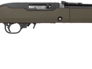 Ruger 31101 10/22 Takedown 22 LR 10+1 16.40" Threaded Barrel, Satin Blued Alloy Steel, Exclusive Magpul X-22 Backpacker OD Green Stock, Cross-Bolt Manual Safety, Includes 4 BX-1 Mags