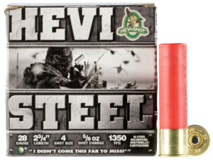 HEVI-Shot HS62804 HEVI-Steel  28Gauge 2.75" 5/8oz 4Shot 25 Per Box/10 Case