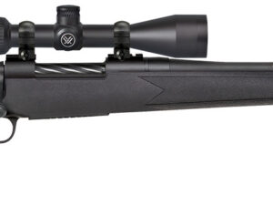 Mossberg 28054 Patriot  25-06 Rem Caliber with 5+1 Capacity, 22" Fluted Barrel, Matte Blued Metal Finish & Black Synthetic Stock Right Hand (Full Size) Includes Vortex Crossfire II 3-9x40mm Scope