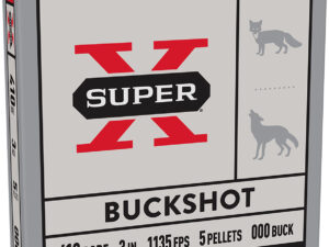 Winchester Ammo XB413 Super X  410Gauge 3" 5Pellets 000Buck Shot 5 Per Box/50 Case