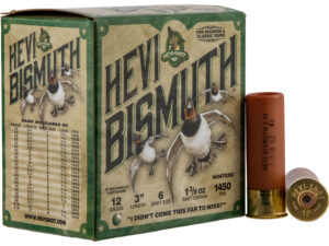HEVI-Shot HS14006 HEVI-Bismuth  12Gauge 3" 1 3/8oz Bismuth 6Shot 25 Per Box/10 Case
