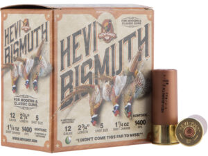 HEVI-Shot HS14715 HEVI-Bismuth Upland 12Gauge 2.75" 1 1/4oz Bismuth 5Shot 25 Per Box/10 Case