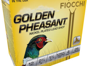 Fiocchi 12GP4 Golden Pheasant Extrema 12Gauge 2.75" 1 3/8oz 4Shot 25 Per Box/10 Case