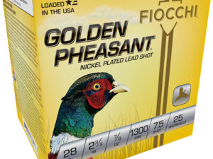 Fiocchi 28GP75 Golden Pheasant Extrema 28Gauge 2.75" 7/8oz 7.5Shot 25 Per Box/10 Case