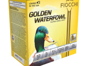 Fiocchi 123SGWBB Golden Waterfowl  12Gauge 3" 1 1/4oz BBShot 25 Per Box/10 Case