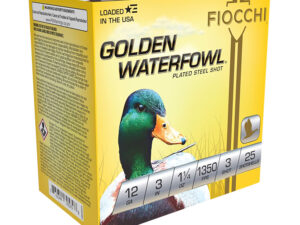 Fiocchi 123SGW3 Golden Waterfowl  12Gauge 3" 1 1/4oz 3Shot 25 Per Box/10 Case