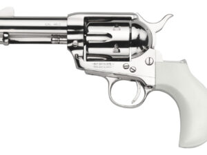 Taylors & Company 200072 1873 Cattleman 45 Colt (LC) Caliber with 3.50" Barrel, 6rd Capacity Cylinder, Overall Nickel-Plated Finish Steel  & Ivory Birdshead Synthetic Grip