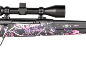 Savage Arms 57476 Axis XP Compact 6.5 Creedmoor 4+1 20" Matte Black Steel Barrel, Drilled & Tapped Steel Receiver, Fixed Muddy Girl Synthetic Stock, Weaver 3-9x40mm, Right Hand