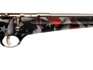 Savage Arms 13801 Rascal  Youth 22 LR 1rd 16.13" Satin Black Sporter Barrel, Satin Black Carbon Steel Receiver, American Flag Fixed Synthetic Stock, Right Hand