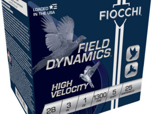 Fiocchi 283HV5 Field Dynamics High Velocity 28Gauge 3" 1oz 5Shot 25 Per Box/10 Case