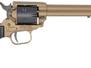 Heritage Mfg RR22A6 Rough Rider  22 LR 6 Shot, 6.50" Burnt Bronze Cerakote Steel Barrel, Black Satin Cylinder Burnt Bronze Cerakote Steel, Black Textured Polymer Grips