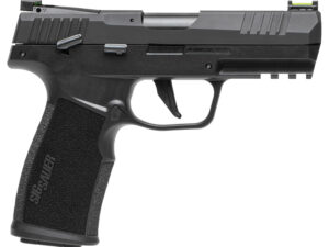 Sig Sauer 322CBAS10 P322  22 LR 10+1 4" Black Steel Threaded Barrel, Black Hard Coat Anodized Optic Ready/Serrated Slide, Black SS/Polymer Frame w/Picatinny Rail & Black Polymer Grips