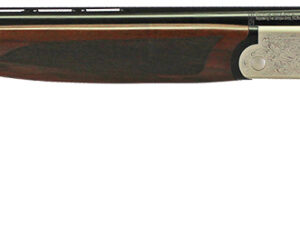 Iver Johnson Arms IJ600410LW28S IJ600 Lightweight Full Size 410 Gauge Break Open 3" 2rd 28" Black Over/Under Vent Rib Barrel, Silver Engraved Aluminum Receiver, Fixed Walnut Wood Stock, Ambidextrous