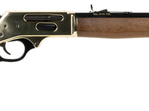 Henry H009BG Side Gate  Full Size 30-30 Win 5+1 20" Blued Steel Barrel, Brass Polished Drilled & Tapped Brass Receiver, American Walnut Fixed Stock, Right Hand